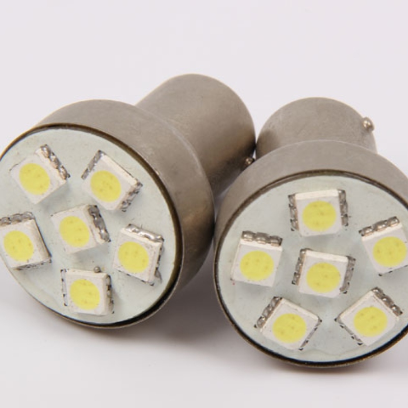 φώτα οδήγησης αυτοκινήτου 6smd 5050 φως πορείας s25 1156 p21w